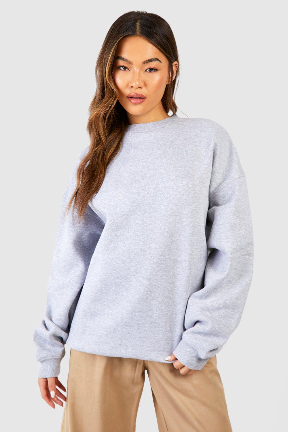 Light grey oversized online sweatshirt